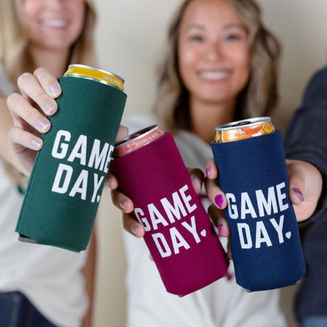 Game Day Slim Can Coozie