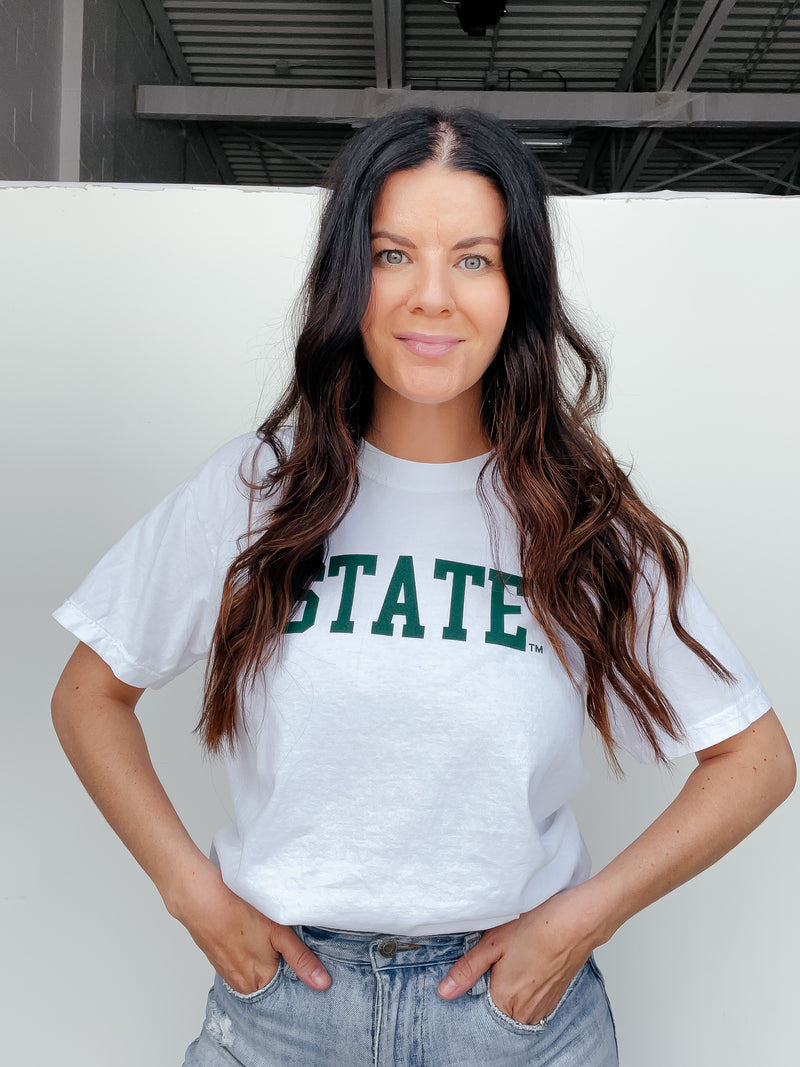 State Licensed White Tee