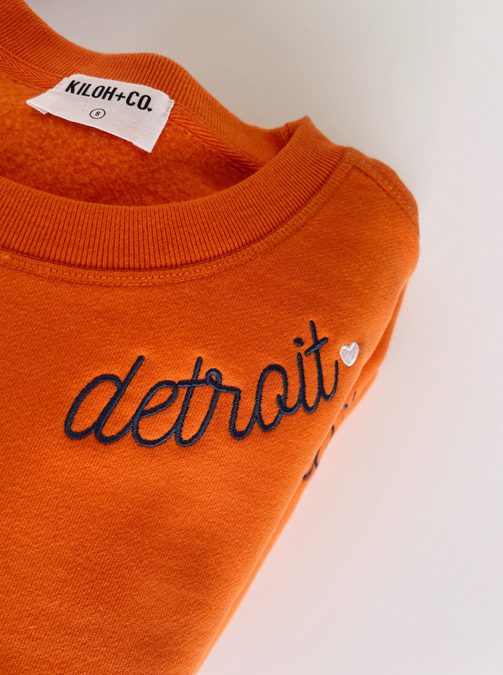 PRE-ORDER*** Detroit Embroidered Neckline Signature Crew