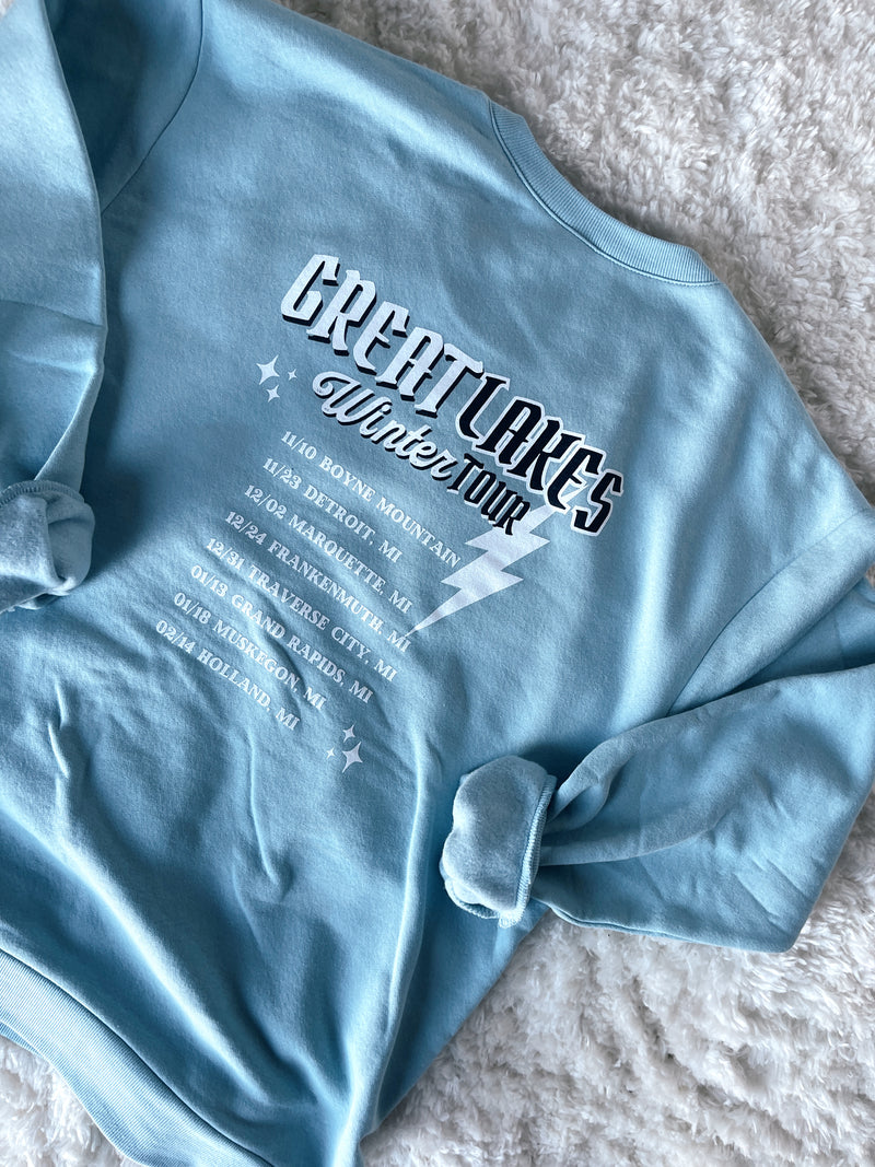 Great Lakes Winter Tour Premium Cozy Crew Sweatshirt