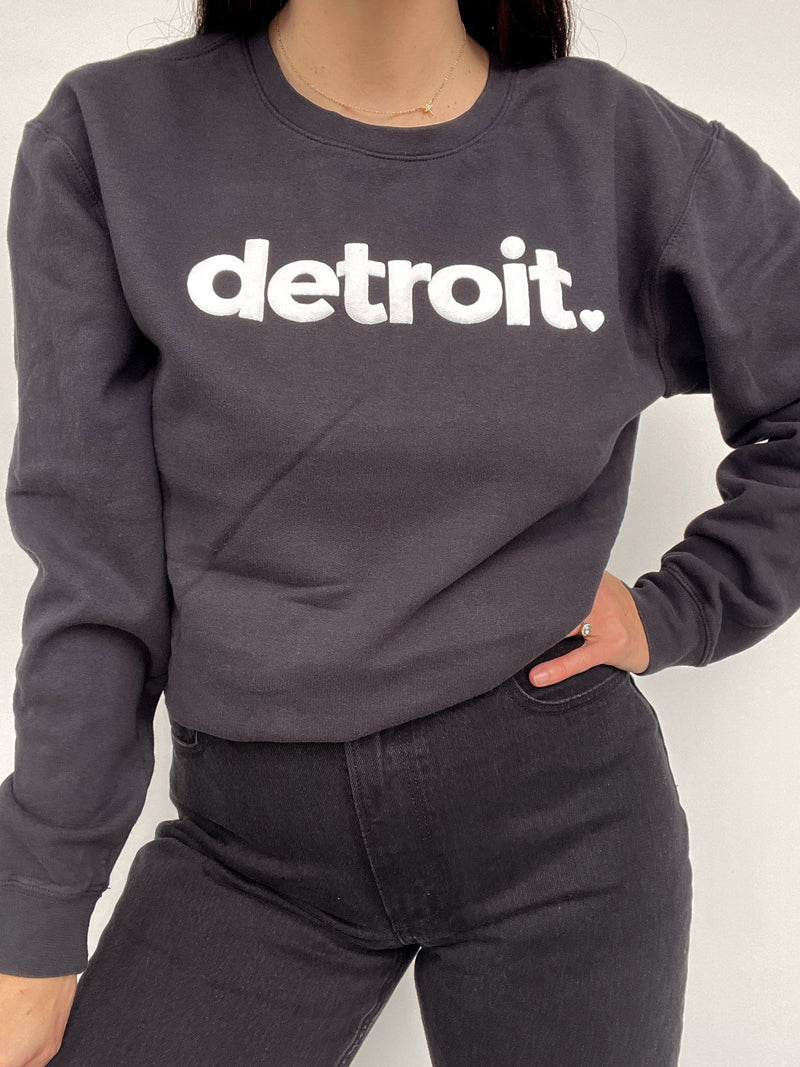 Detroit Puffy Lightweight Classic Crew Sweatshirt
