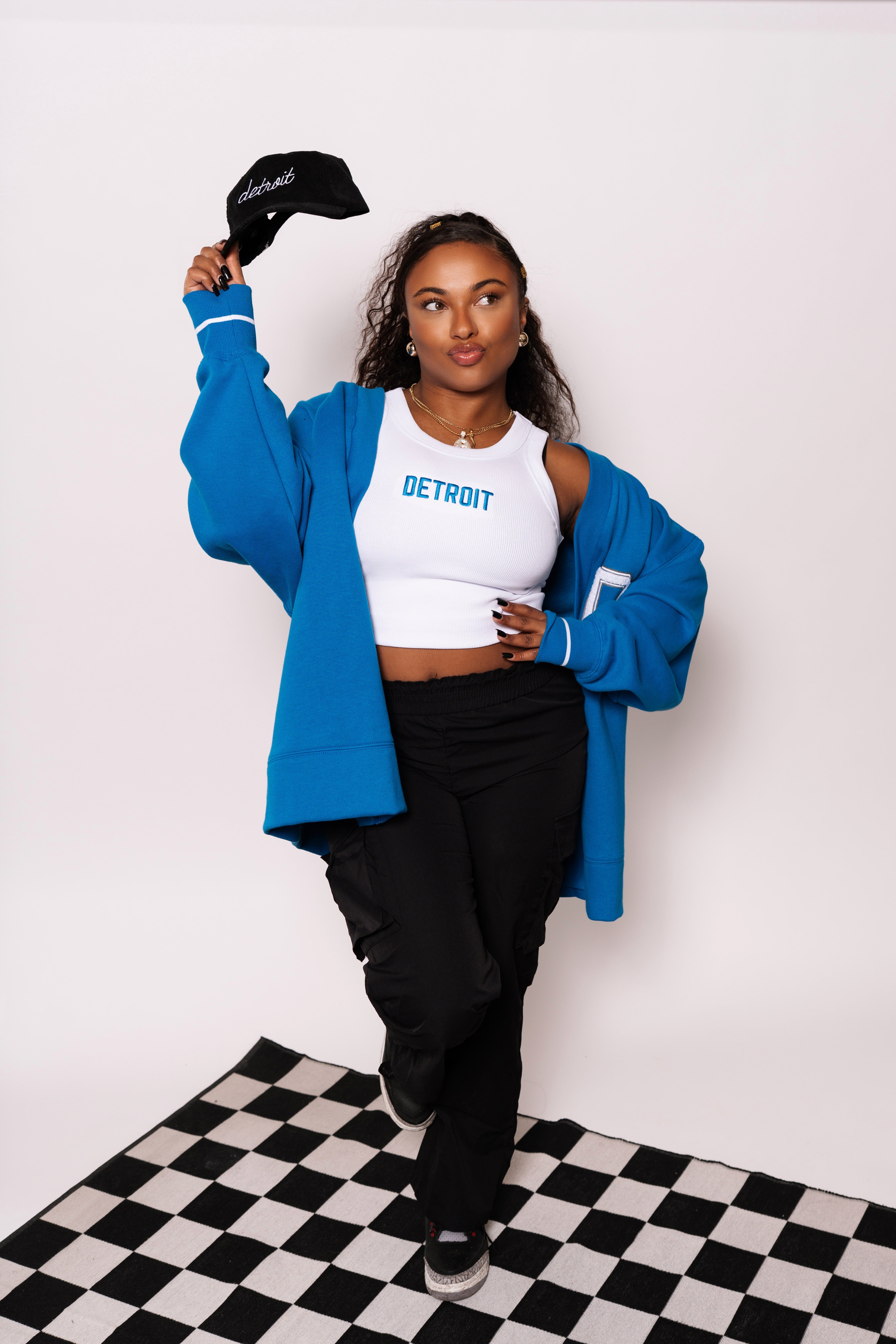 Detroit Blue Patch Sweatshirt Cardigan – Kiloh + Co.