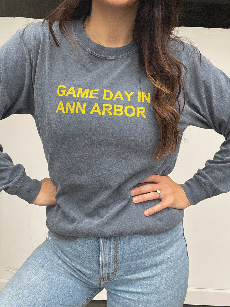 Game Day in Ann Arbor Long Sleeve Tee