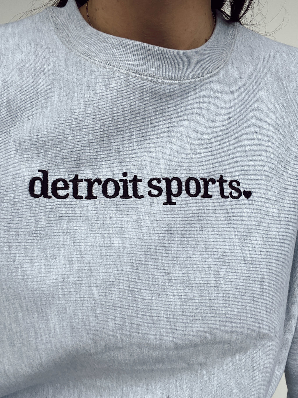 Detroit Sports Embroidered Crew