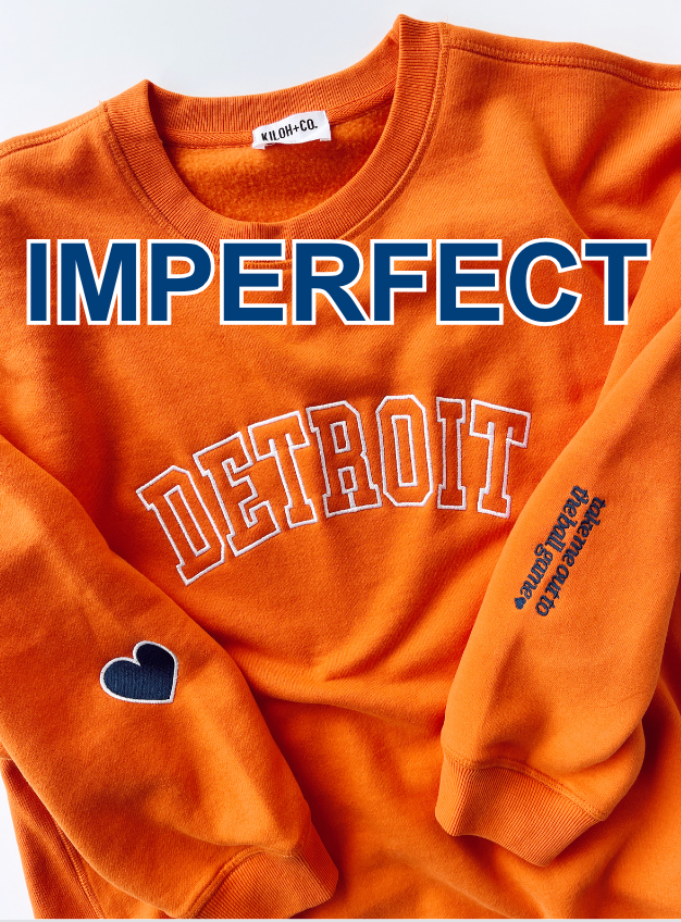 **IMPERFECT** Detroit Embroidered Signature Crew (final sale)