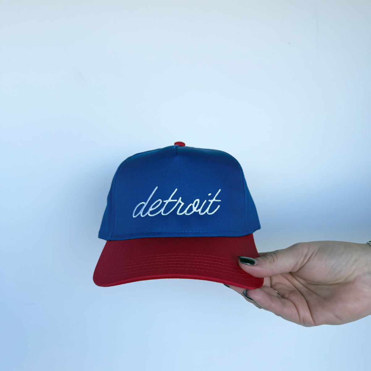 Detroit Script Royal Blue Game Day Embroidered Hat – Kiloh + Co.