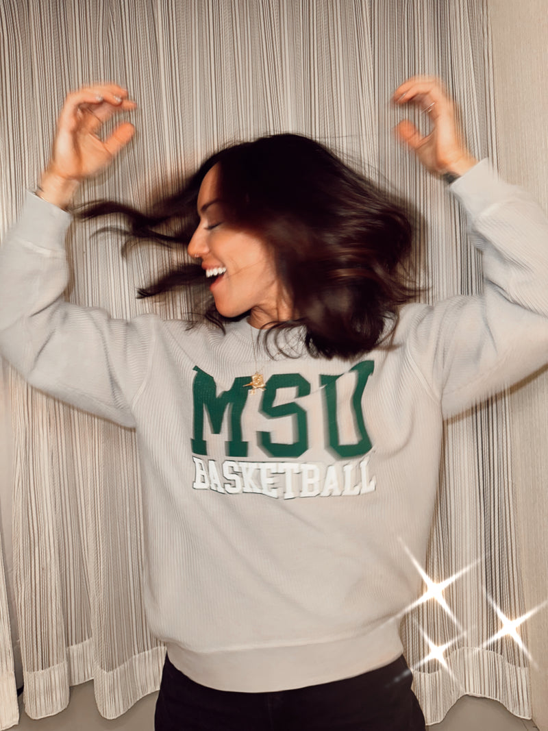 Michigan State Basketball Licensed Corded Crew