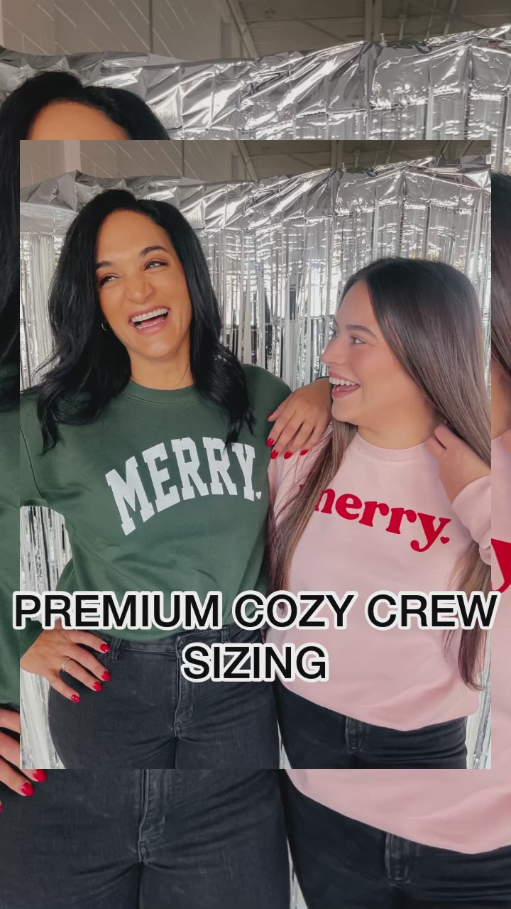 Hey Boo Blush Pink Premium Cozy Crew (all sales final!)