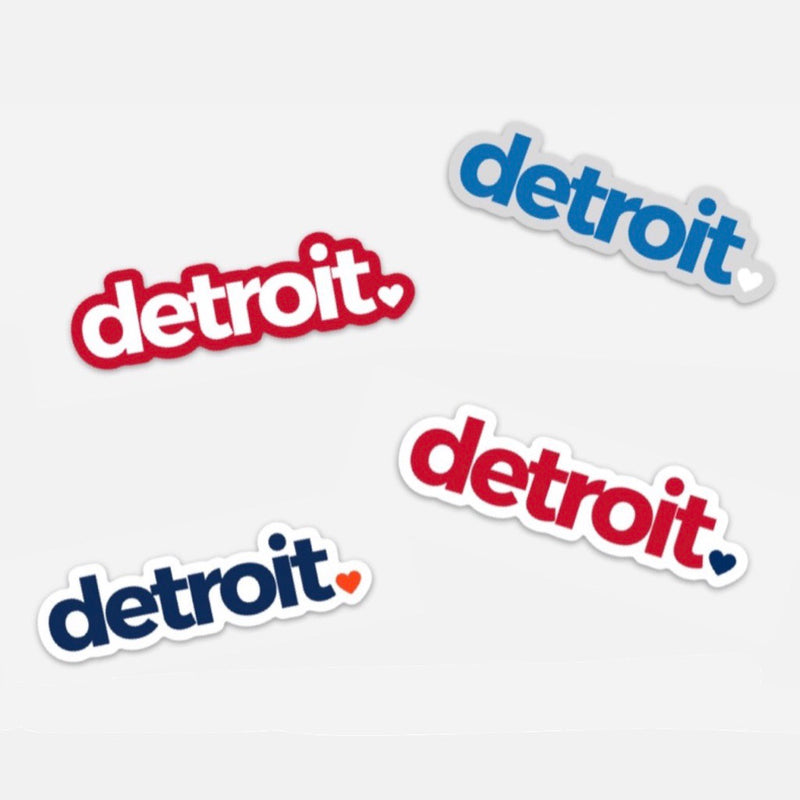 Detroit Game Day Stickers