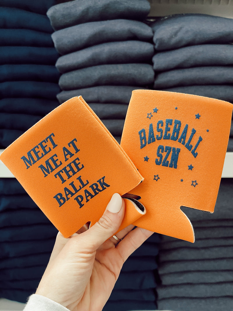 Baseball SZN Regular Can Coozies (2-Pack)