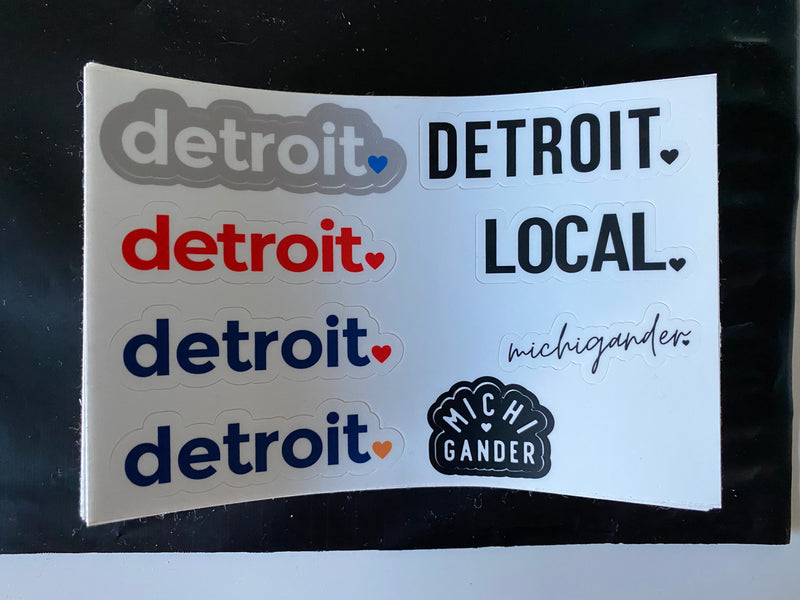 Detroit Sports Sticker Sheet