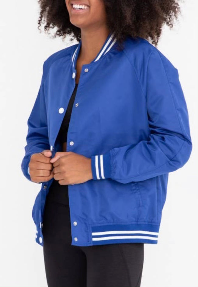 Varsity Style Jacket / Windbreaker — THE BLUE LIGHT